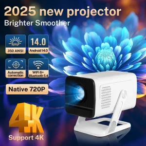 Mini Native 1080P Smart Projector with WiFi 6