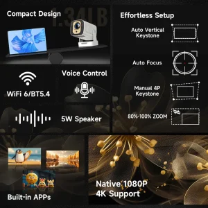 Magcubic HY310 1080P Auto Focus Mini Projector