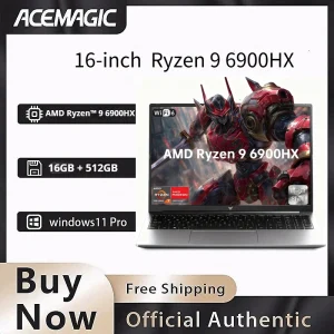 ACEMAGIC 16" Ryzen 9 6900HX Gaming Laptop