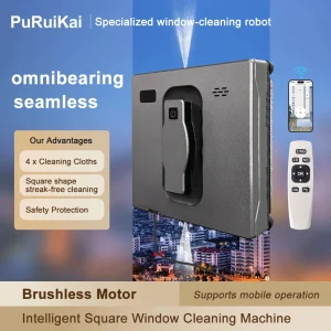 PuRuiKai Dual-Spray Robot Window Cleaner