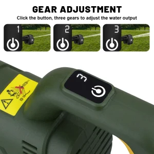 200Bar 3 Gears Digital Display Brushless Electric High Pressure Washer Car Washing Gun Garden Water Gun for Makita 18V Battery - Thumbnail Image 2