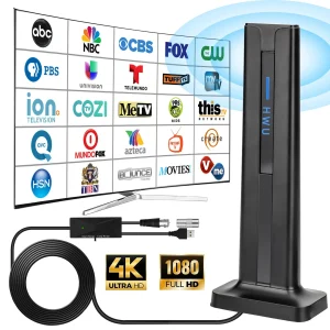 450 Miles Upgraded TV Antenna Digital HD Antenna Indoor Long Range HDTV 1080P 4K