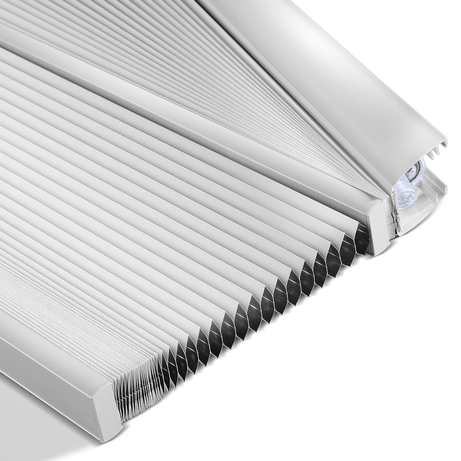 Motorized Angled Cellular Shades with Rechargeable Motor for Trapezoidal Triangular Polygonal Windows - Image 3