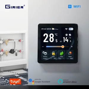 GIRIER Tuya WiFi Thermostat TFT Screen Smart Temperature Controller