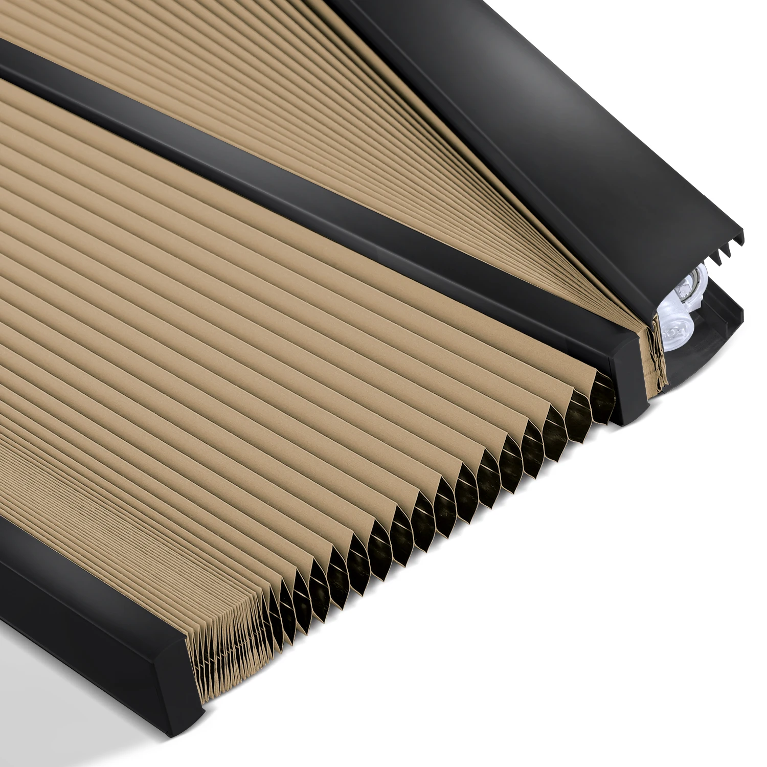 Motorized Angled Cellular Shades with Rechargeable Motor for Trapezoidal Triangular Polygonal Windows - Image 5