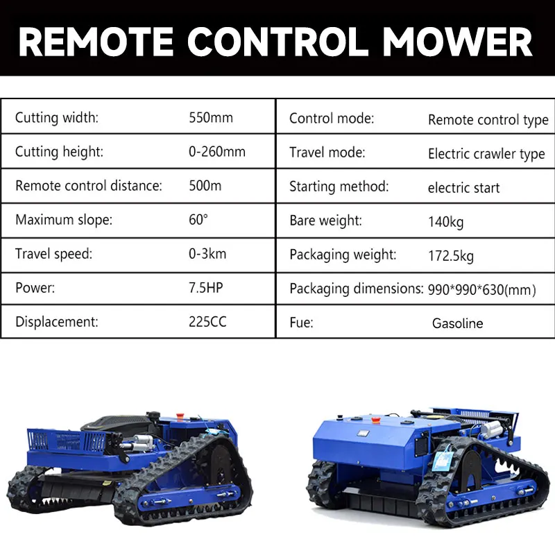 Free Shipping From Us Warehouse Wireless Remote Control Mower,Full Payment Robot Lawn Mower,All-Terrain Robotic Grass Cutter - Image 4