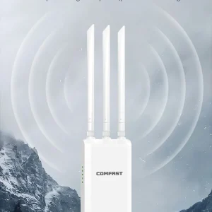 Comfast 1300Mbps Outdoor Access Point 2.4G&5.8GHz Gigabit AP Long Range Repeater High Power 3*5dBi WiFi Antenna Street Router - Thumbnail Image 2