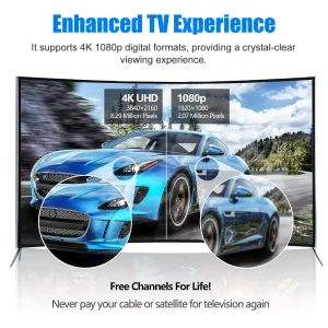 450 Miles Upgraded TV Antenna Digital HD Antenna Indoor Long Range HDTV 1080P 4K - Thumbnail Image 3