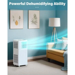 Garvee 3 in 1 Portable Air Conditioner 8000BTU Electric LED Display with Remote Control for Home Office Bedroom RV Outdoor Use  24-Hr Timer AC Cooling Dehumidifying & Fan - Thumbnail Image 5
